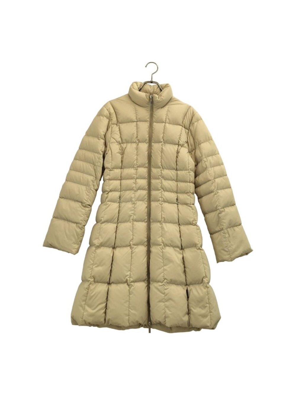 Moncler Long Down Coat Beige 1